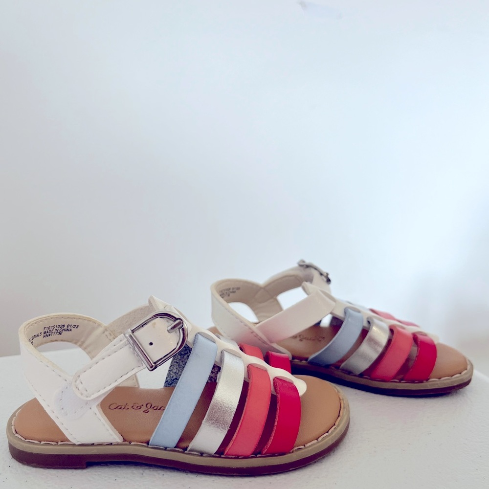 Cat & Jack Multi Color Sandal size 5.